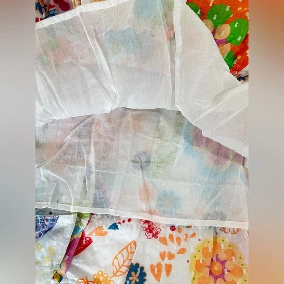 NWT SZ L Maude Vivante Colorful Floral Ana Dress summer garden - Picture 11 of 12